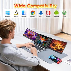 Großhandel S8 Ultra für Gaming IPS 14,<span class=keywords><strong>2</strong></span> Zoll Typ-C Ein-Kabel-Anschluss Laptop-<span class=keywords><strong>Monitor</strong></span> Dreifach Tragbare Monitore Erweiterung - Product Image 6