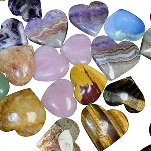 Cristaux naturels de haute qualité en forme de cœur, pierres précieuses en vrac pour la guérison par le Reiki, les chakras, les cadeaux de mariage et la décoration spirituelle de la maison - Product Image 2