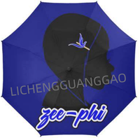 Parapluie de voyage compact haut de gamme Zeta Amicae Sororities, tendance et performant, pour la pluie et le soleil, léger et portable, s'adapte à un sac à dos