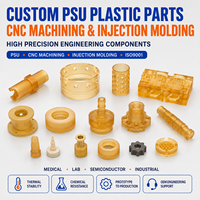 Servicio de Mecanizado CNC Personalizado ISO9001 y Moldeo por Inyección para Piezas de Plástico de Polisulfona PSU, Componentes de Ingeniería de Alta Precisión