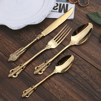 Ensemble de couverts de luxe en acier inoxydable 18/10 poli miroir, magnifique service de table argenté pour mariage