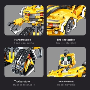 675001-675006 Robot intelligent pour enfants, <span class=keywords><strong>jouet</strong></span> de construction en plastique ABS à assembler soi-même avec de petites pièces - Product Image 4