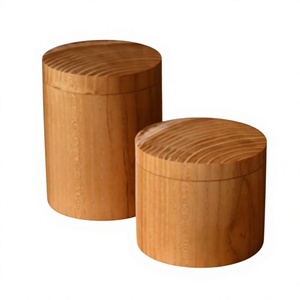 Classic Wooden <b>Storage</b> Jar with Natural Wood Airtight Lid 250mL Capacity Eco-Friendly Durable for Tea Coffee Sugar <b>Spice</b> <b>Storage</b> - Product Image 5