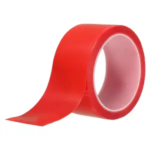 Waterproof Clear Acrylic Double Sided Adhesive Tape Pressure Sensitive for Lamp Table Bag Sealing Offered Printing Design