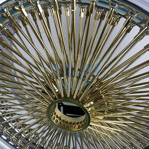 Vente en gros de nouvelles jantes en alliage d'acier à roues avant dorées, 15-22 pouces, luxe, course, ajustement universel, haute performance, automobile - Product Image 4