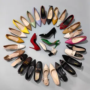 أحذية عصرية F10145 مضخات 5-8 أحذية زفاف خنجر أحذية عالية نسائية مدببة فستان متعرية أحذية مكتبية للنساء