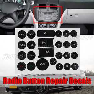 Pegatina de Reparación de Botones de Radio de Estilo Moderno para Mercedes-Benz Clase C, E, GLK, W, 2007-2014, Decoración Interior de Automóviles - Product Image 1