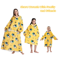 Wearable Hooded Wrap Throw Sweatshirt Kuscheln Fleece Kuscheln Gemütliche Decke Mit Kapuze Sherpa Übergroßer Hoodie