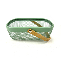 Panier de rangement multifonctionnel DaS pour la maison, petit panier à fruits et légumes en fer forgé, portable