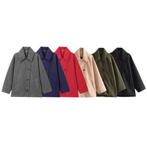 <span class=keywords><strong>Manteau</strong></span> vintage de rue, nouvelle collection automne-hiver 2026, mode décontractée, col châle, manches régulières, poncho pour femmes - Product Image 2