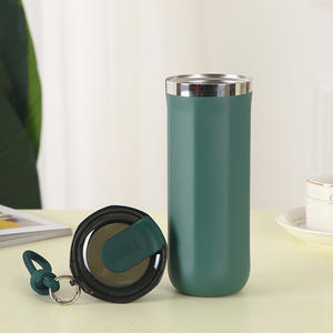 Taza de café simple de acero inoxidable 304, taza aislada de doble capa con vacío, taza portátil para beber al aire libre o en el coche. - Product Image 5