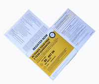 Tarjeta de Garantía de Lujo Personalizada Impresa en Papel Cartón de 250g, Tarjeta de Registro Simple a Todo Color a Bajo Precio