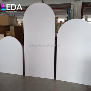 LEDA Industrial Wedding Party Beige Color Pvc Board Arch Panel Acrylic Wedding <b>Backdrop</b> - Product Image 3