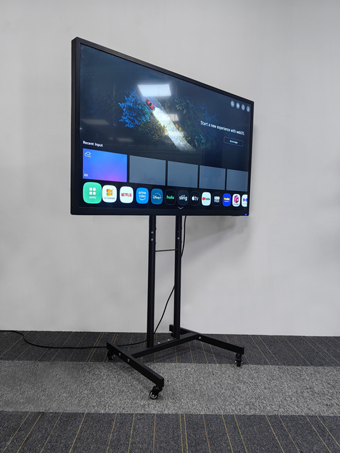 Outdoor Smart 4K IP65 Waterproof Metal Android TV with WiFi Connectivity Black Wall Mountable for Indoor/Outdoor Advertising