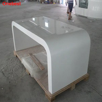 Table de bureau de direction à domicile en forme de U à Surface solide blanche livraison gratuite bureau classique