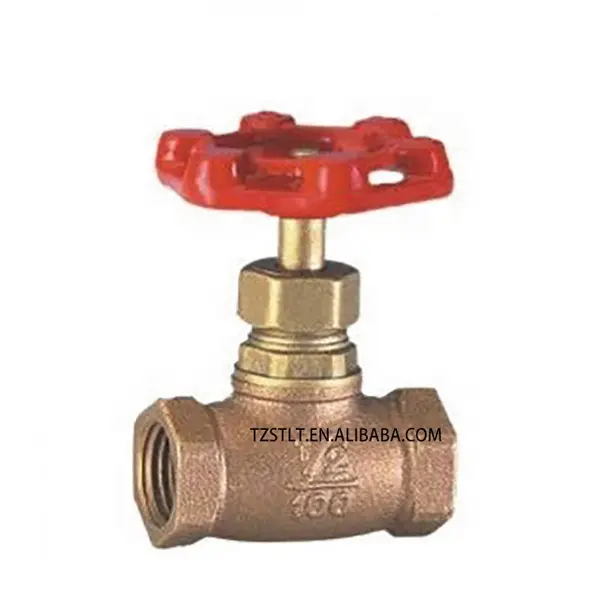 Bronze C83600 casting non rising stem globe valve 1inch stop valve 150 PSI