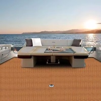 Revêtement de sol personnalisé antidérapant en teck pour bateaux kayaks Revêtement de sol marin en mousse de vinyle EVA à cellules fermées imperméable pour l'extérieur