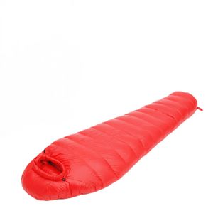 Sac de couchage de type momie ultraléger en tissu nylon, 3 saisons, pour adultes, épaissi, résistant au froid, avec capuche à visière pour le camping et les voyages - Product Image 4