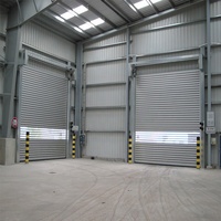 Porte rapide à enroulement en aluminium rigide personnalisée de haute qualité pour garage et centre commercial