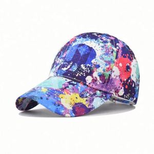 New Colorful Graffiti Baseball <b>Sun</b> <b>Hat</b> Outdoor Sporty Street Style Sport Cap with Custom Logo Common Fabric Feature - Product Image 1