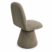 Chaise de salle à manger en tissu texturé DM Wholesale, sans accoudoirs, pour restaurant, hôtel et appartement