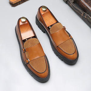 Chaussures décontractées noires classiques pour hommes, mocassins de luxe de haute qualité, bottes noires habillées pour hommes - Product Image 2