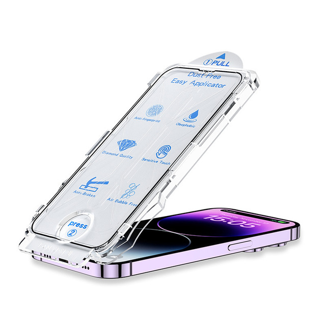 With Installation Tool Screen Protector for iPhone 17 Pro Max Easy Install Kit Tempered Glass for iPhone 17 16 15