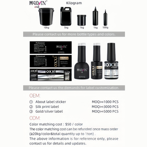 Oxxi Custom UV Light Gel Esmalte de uñas Set 36 colores Bulk Fluorescence Base Coat Miss Nails <span class=keywords><strong>Kodi</strong></span> Collection ODM/OEM Nail Paint - Product Image 5