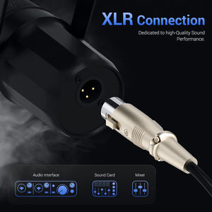 Microphone Dynamique Podcast Filaire XLR Entièrement Métallique Zimhome ZTT20X 2024 pour Enregistrement Studio - Product Image 3