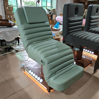 HICOMED Lit de massage électrique de grande taille Mobilier de salon de beauté à double contrôle Lit cosmétique pour cils Lit de beauté à levage électrique