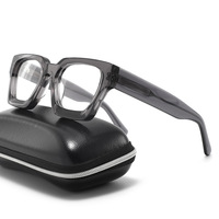 Nouvelles Lunettes Classiques Carrées Vintage à Monture Complète pour Femmes, Motif Géométrique, Verres PC, Vente Chaude, Rétro, Toutes Formes de Visage