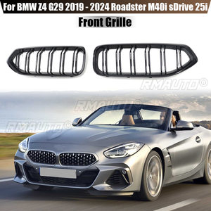 1 Par de Rejillas Delanteras para BMW Z4 2019-2024 G29 Roadster M40i SDrive 25i, Rejilla de Riñón Negra Brillante, Rejillas para Parachoques Delanteros - Product Image 1