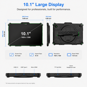 Tablet PC Resistente de 10.1 Pulgadas, Android 15, 8GB+128GB, Helio G99, IP68, Resistente al Polvo y al Agua, para Construcción, Almacenes y Empresas - Product Image 5