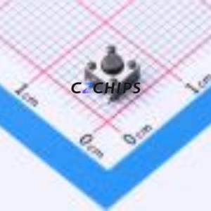 HX TS4535TP 250gf 009 Tactile Switch SMD-4P,4.5x4.5mm Switch Single Pole Single Throw Round Button 2.5N Vertical Mount - Product Image 1