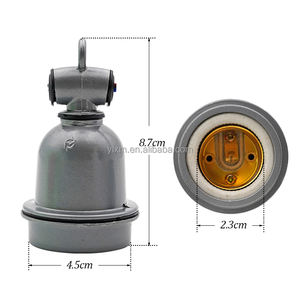 Douille de Lampe Chauffante pour Animaux E27 Étanche, en Aluminium Rétro et Céramique, Isolation 220 V - Product Image 5