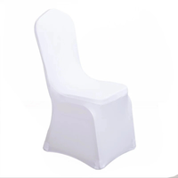 Housse de chaise en spandex blanc décorative de qualité supérieure pour événements, hôtels, conférences, mariages, banquets et locations – Vente en gros