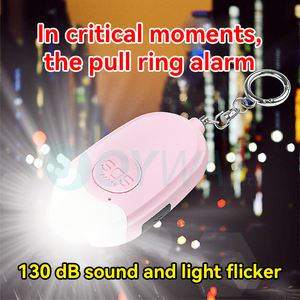 Linterna LED Sonido seguro Alarma personal Sirena Canción 130dB Alarma de autodefensa de emergencia con USB recargable - Product Image 3