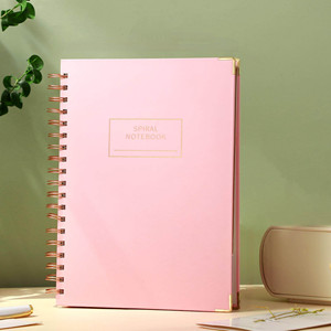 Livre d'impression personnalisé mariage rose couverture rigide journal en spirale carnet de notes quotidien planificateur 2024 - Product Image 2