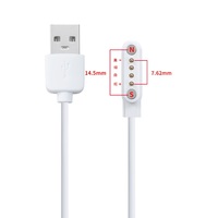 60cm montre intelligente pour enfants câble de chargeur USB cordon câble de charge d'alimentation 2Pin 9.0mm 4Pin 9.0mm espace magnétique 16.5mm