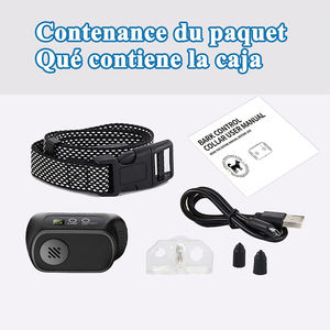 Venta al por mayor de cinta de nylon personalizable <span class=keywords><strong>Collar</strong></span> de entrenamiento para perros HD pantalla digital recargable <span class=keywords><strong>Control</strong></span> de ladridos <span class=keywords><strong>Collar</strong></span> de choque directo de fábrica - Product Image 2