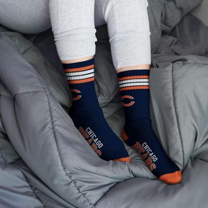 Sifot NFL 4-Stripe Deuce Performance Crew Calcetines Pies descalzos Patrón impreso Técnica de punto Body Logo Cuff Calcetines deportivos - Product Image 3