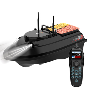 Fischerboot mit automatischer Aufzeichnung von 200 Wegpunkten & 4 Angelgebieten, Dual-Antenne, 20 km/h, bürstenlos, 1 km RC-Boot für das Angeln auf Seen - Product Image 1
