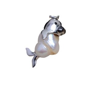 Colgante de Perla Barroca con Sello en Forma de Animal, Plata S925 5287, Accesorios de Joyería DIY para Mujer, Perlas Sueltas - Product Image 5