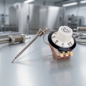 Termostato al por Mayor 250VAC 20A de Amplio Rango 60-400 ° Control de Horno C DPST - Product Image 1
