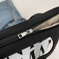 Sac de shopping en toile personnalisé avec logo imprimé, réutilisable, recyclé, tendance, pour femmes, sacs de shopping fourre-tout