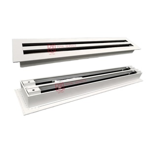 Bán buôn HVAC Sản phẩm thương mại dân cư tiếng ồn thấp nhôm khe cắm tuyến tính lưới Trần thông gió đăng ký không khí - Product Image 4