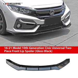 Kit de Carrocería para <span class=keywords><strong>Honda</strong></span> <span class=keywords><strong>Civic</strong></span> 10ª Generación 16-21 Modificado, Lip Frontal Tipo Si, Pequeño Faldón y Alerón Trasero - Product Image 2