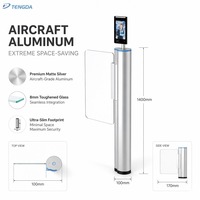 Torniquete de Paso para Peatones en Estacionamientos, 1650 mm de Ancho Ultra Amplio, Barrera de Acceso para Sillas de Ruedas, Control de Acceso
