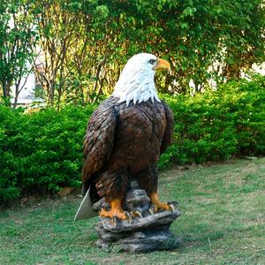 Estatua de águila de tamaño real grande, escultura decorativa para jardín al aire libre, simulación de fibra de vidrio, artesanía de resina <span class=keywords><strong>Animal</strong></span> - Product Image 3