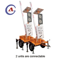 Feu de signalisation portable à énergie solaire pour réparation urbaine rapide avec écran LED certifié CE RoHS